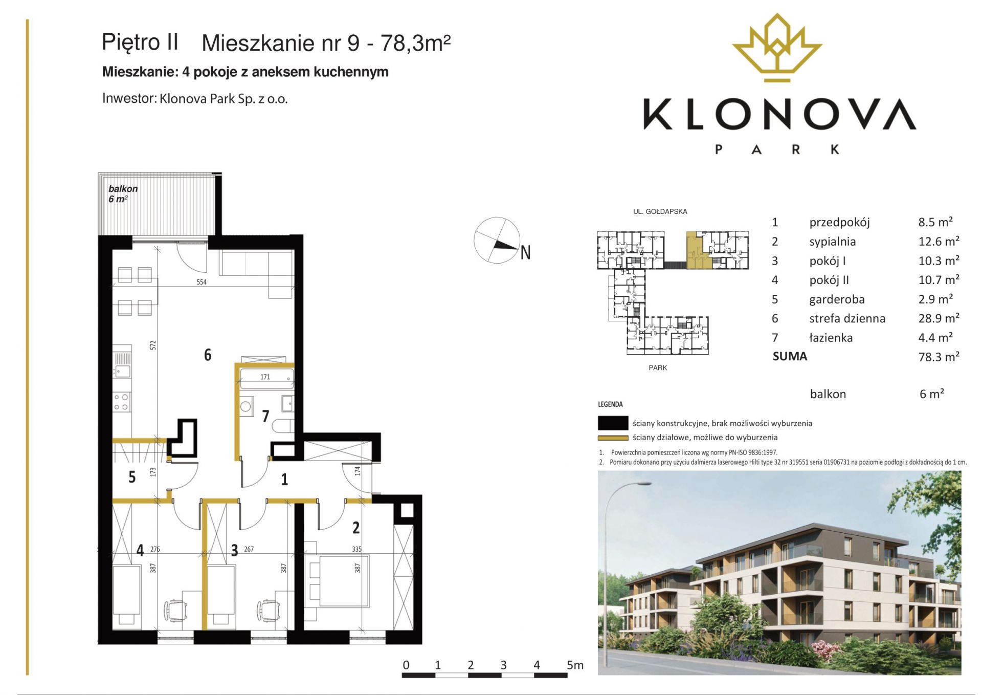 Apartamenty Klonova Park - Plan mieszkania 9