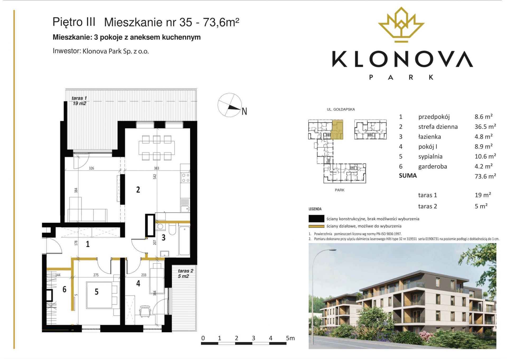 Apartamenty Klonova Park - Plan mieszkania 35