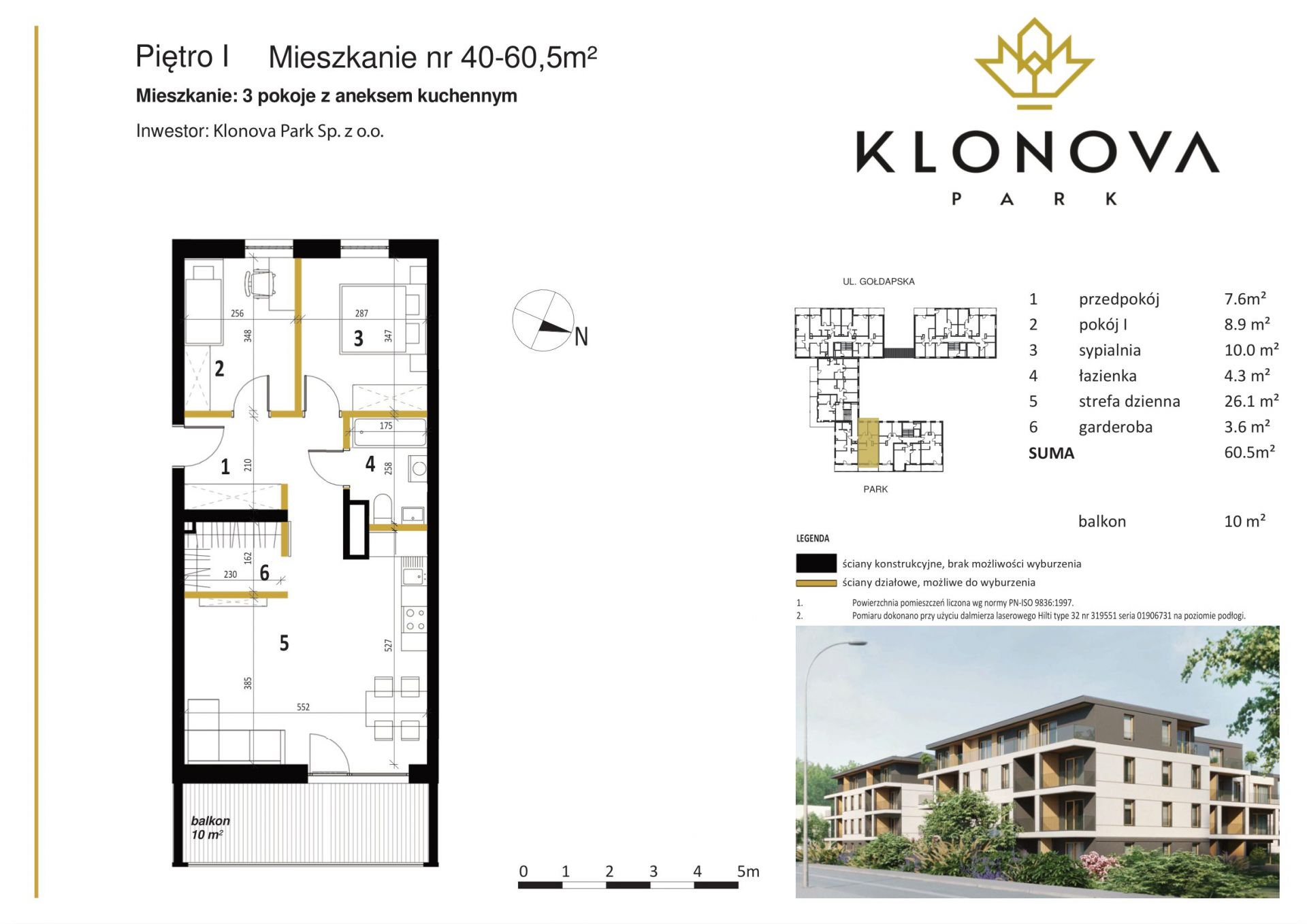 Apartamenty Klonova Park - Plan mieszkania 40